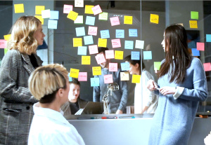 ChatGPT Training in Front of Post-its